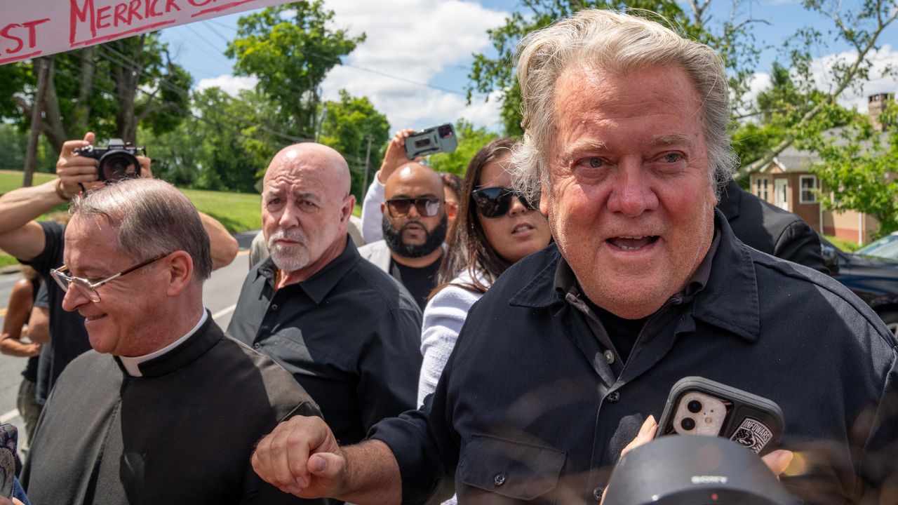 Ex-Trump adviser Steve Bannon leaves prison, says he's "empowered"