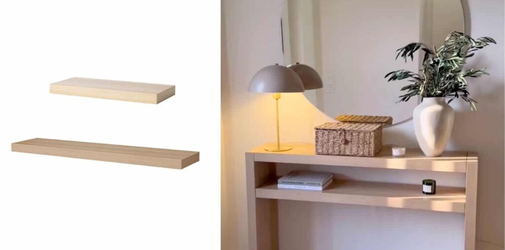 IKEA LACK entryway console table hack