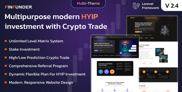 FinFunder v2.2 – HYIP Investments and Crypto Trading on the Matrix Platform Script