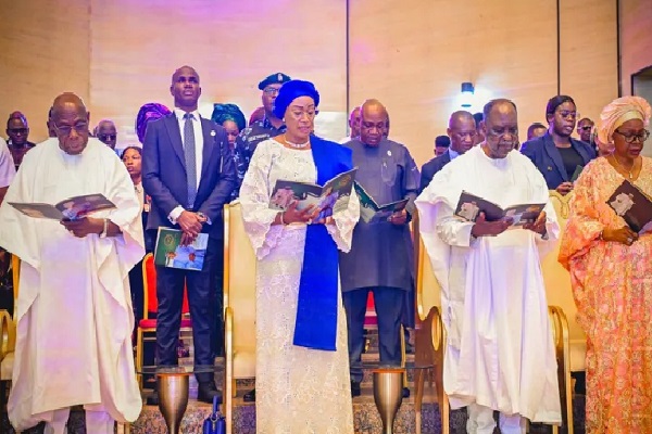 First Lady joins Obasanjo, Jonathan, others at Gowon’s thanksgiving – The Nation Newspaper