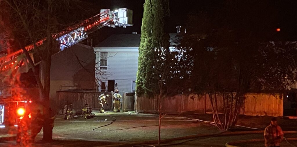 Four St. Albert families displaced after massive fire