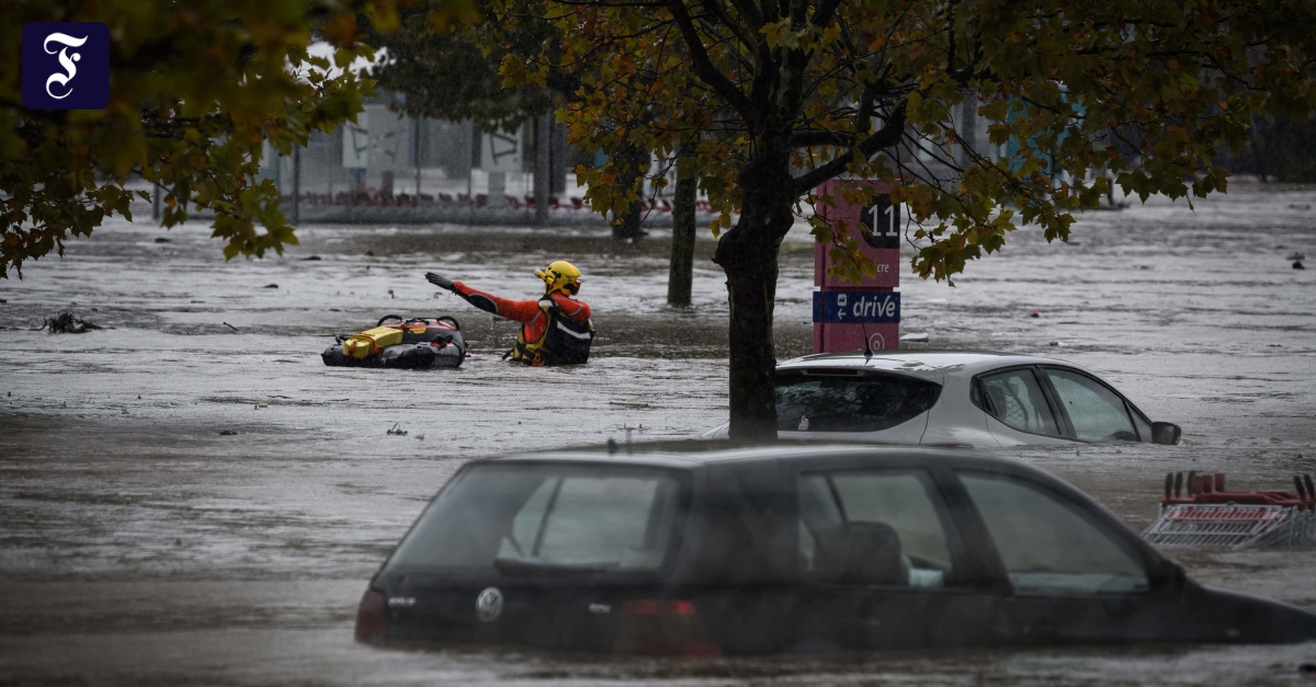 Frankreich: Ein Toter und Überschwemmungen nach starken Regenfällen