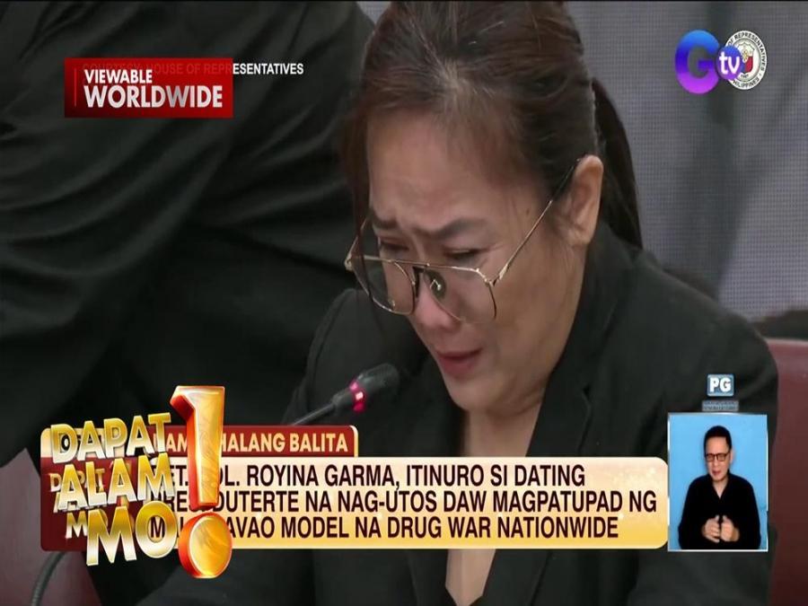 Garma, itinuro si FPRRD na nag-utos magpatupad ng mala-Davao model na drug war | Dapat Alam Mo!