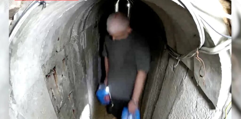 Hamas Chief Yahya Sinwar Seen Inside Tunnel Hours Before October 7 Attack