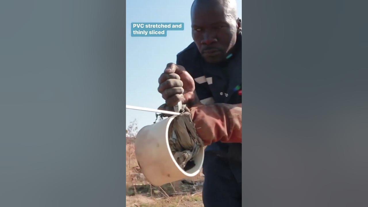 How PVC pipes are woven into baskets. #sustainability #recycling #environmentalism #plastic #shorts