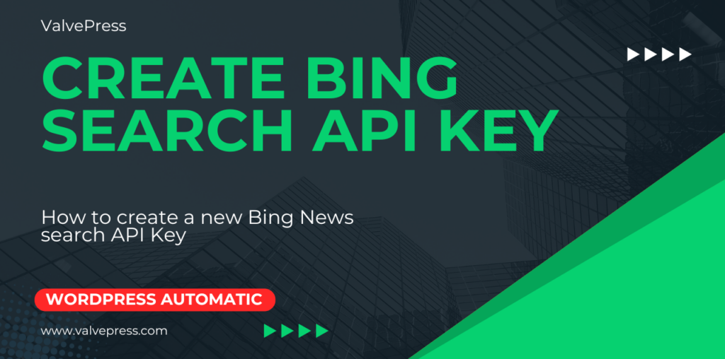 bing search API key