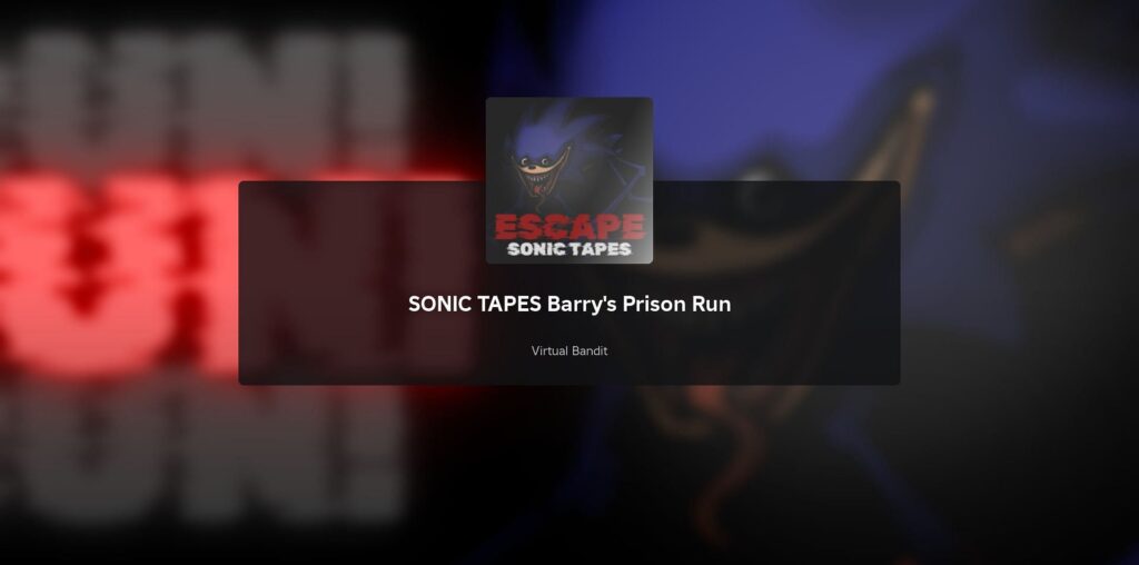 Roblox Sonic Tapes Barry