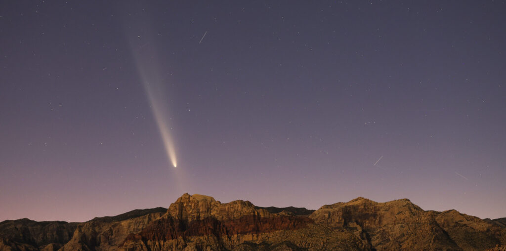 comet in sky