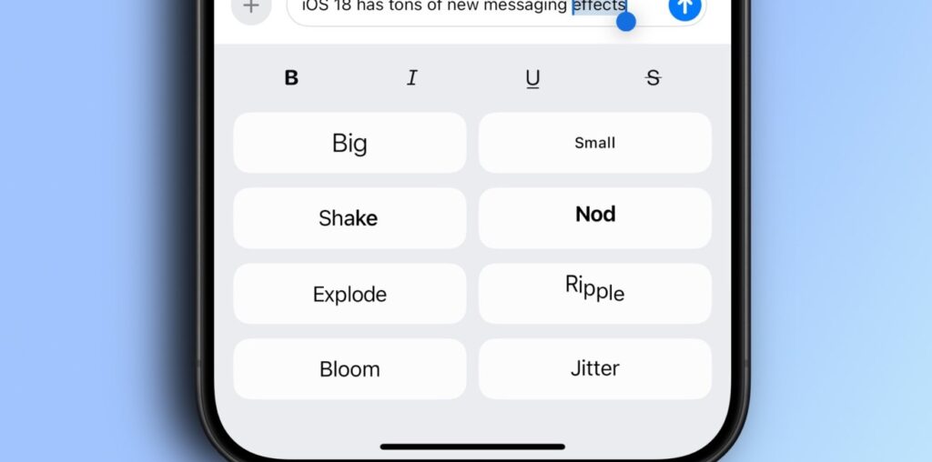 How to use the new text effects in Messages on iPhone with iOS 18