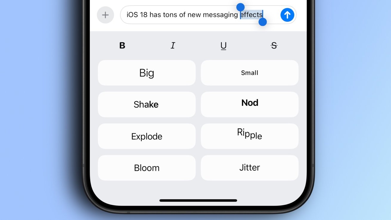 How to use the new text effects in Messages on iPhone with iOS 18