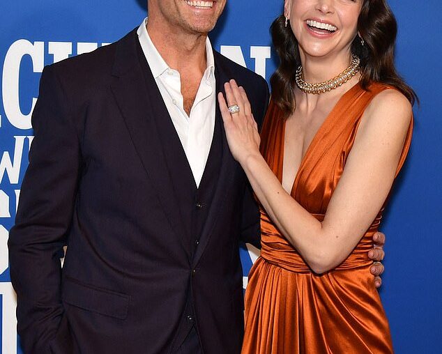 The split comes as rumors of a romance between her and former The Music Man co-star Hugh Jackman , 56, continue to circulate; the duo seen in 2022