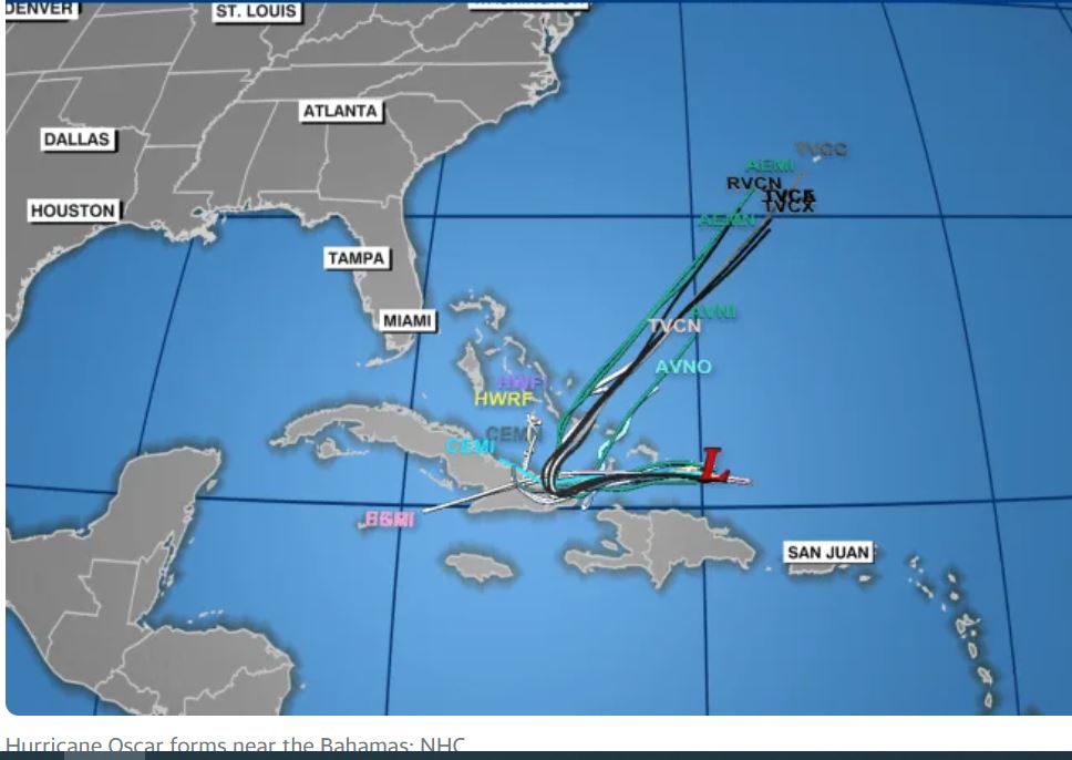 Hurricane Oscar has formed in the Caribbean, near the Bahamas – The Yucatan Times