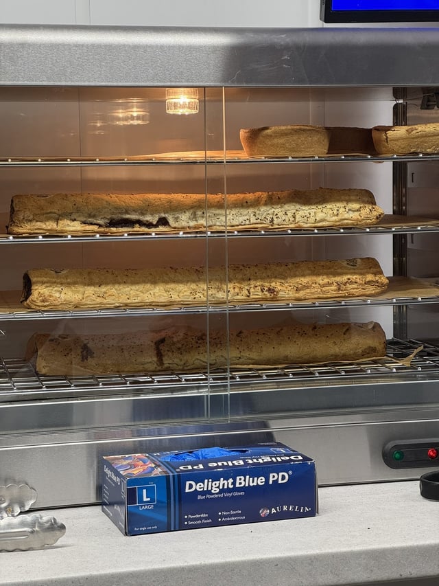 Impractical scran at Fratton Park – £11 for an 18-inch Sausage roll