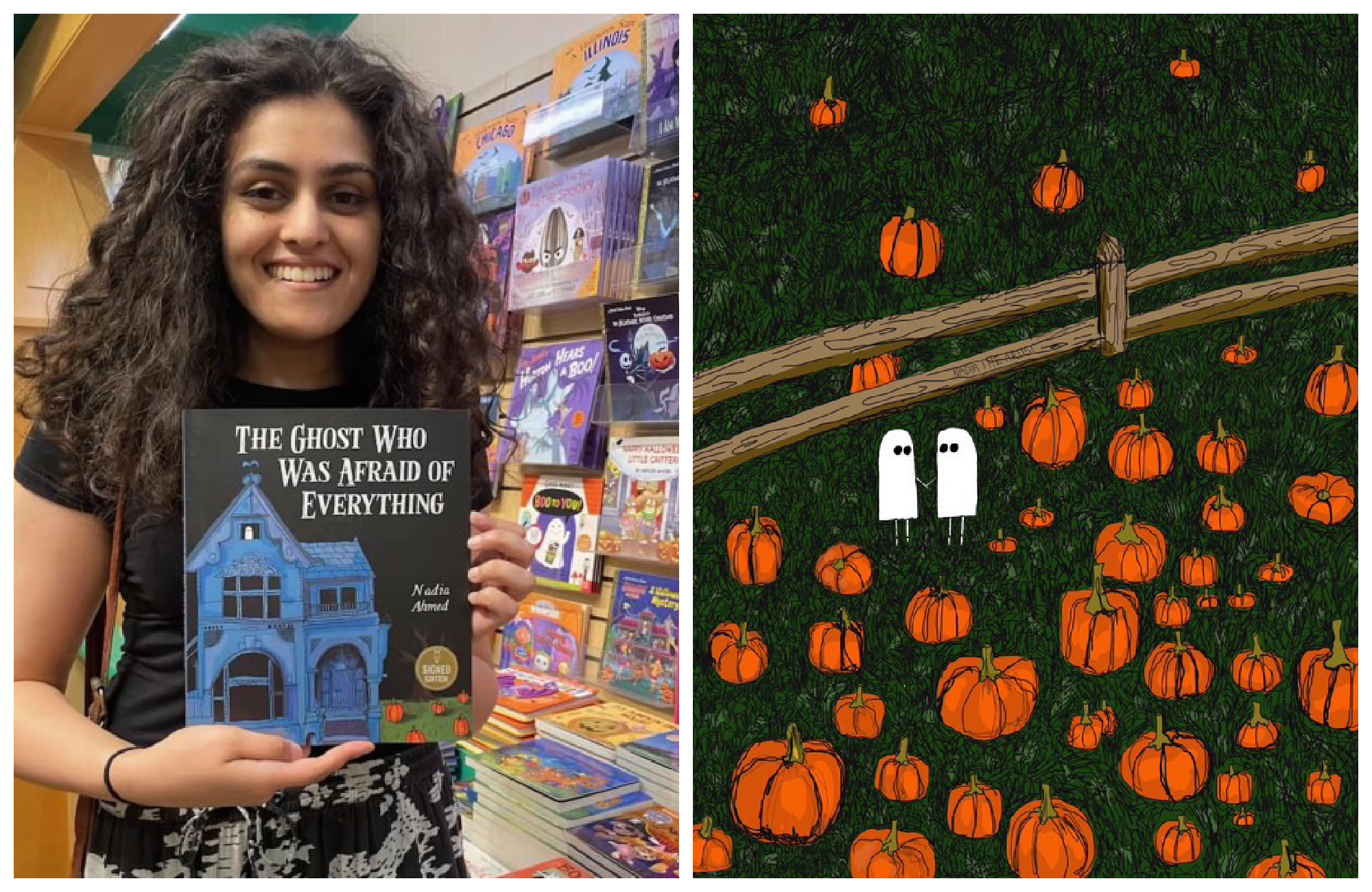 In ‘The Ghost Who Was Afraid Of Everything,’ Nadia Ahmed’s Viral Drawing Becomes A Children’s Book