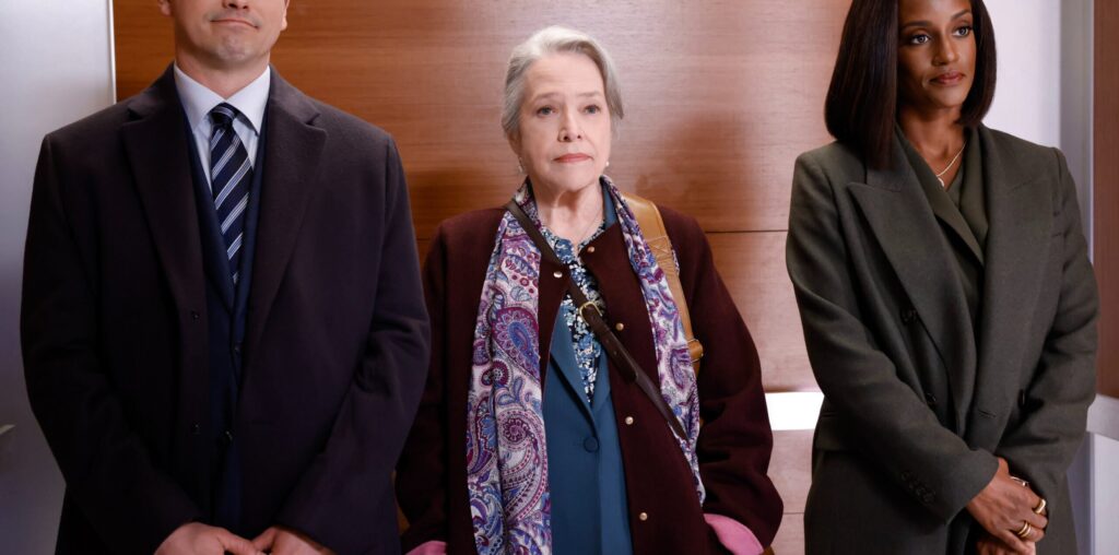 Jason Ritter as Julian, Kathy Bates as Madeline â€œMattyâ€ Matlock, and Skye P. Marshall as Olympia