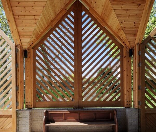 John Puttick Associates expands St Leonard's Church with glulam porch