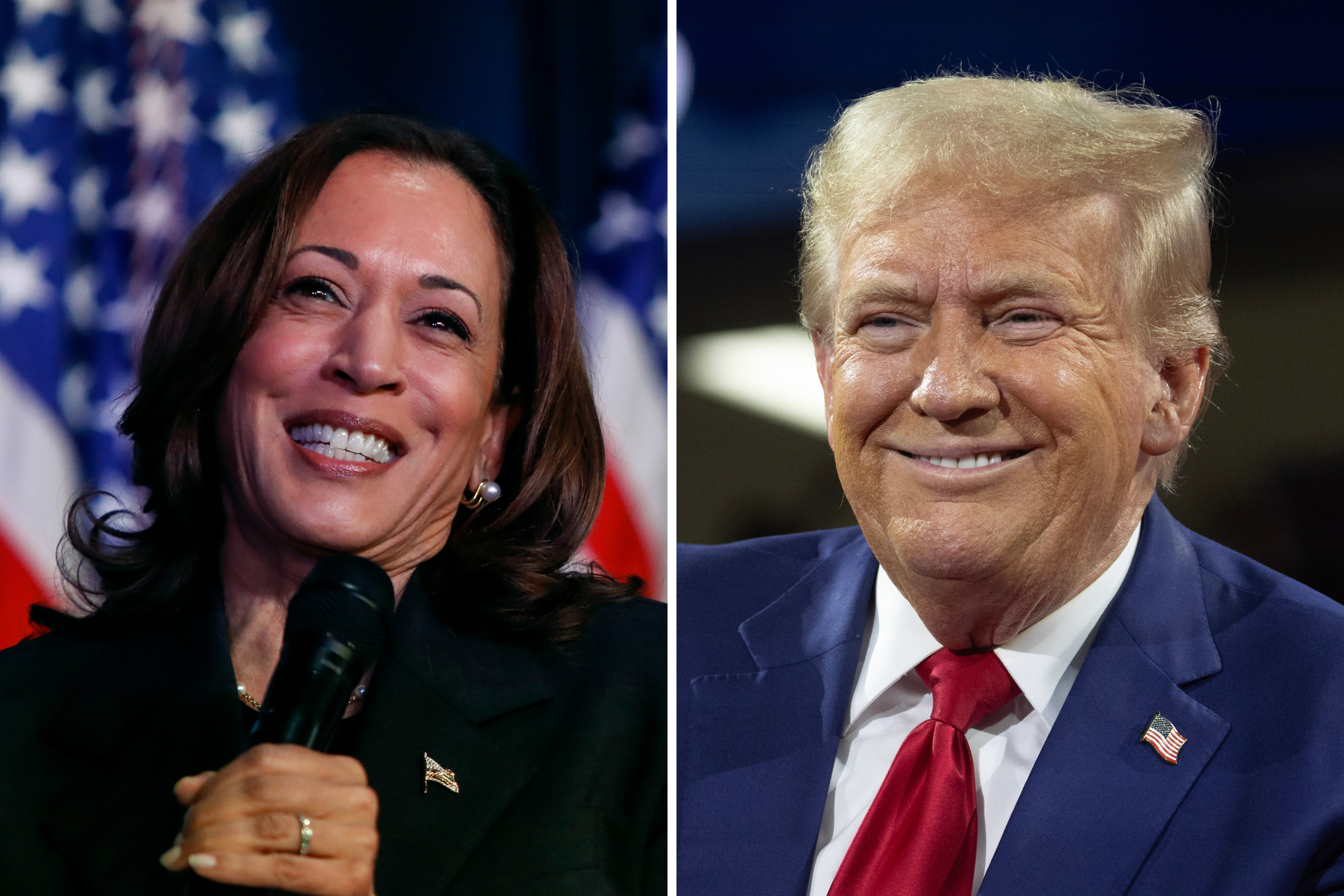 Kamala Harris leads Donald Trump in conservative poll for first time