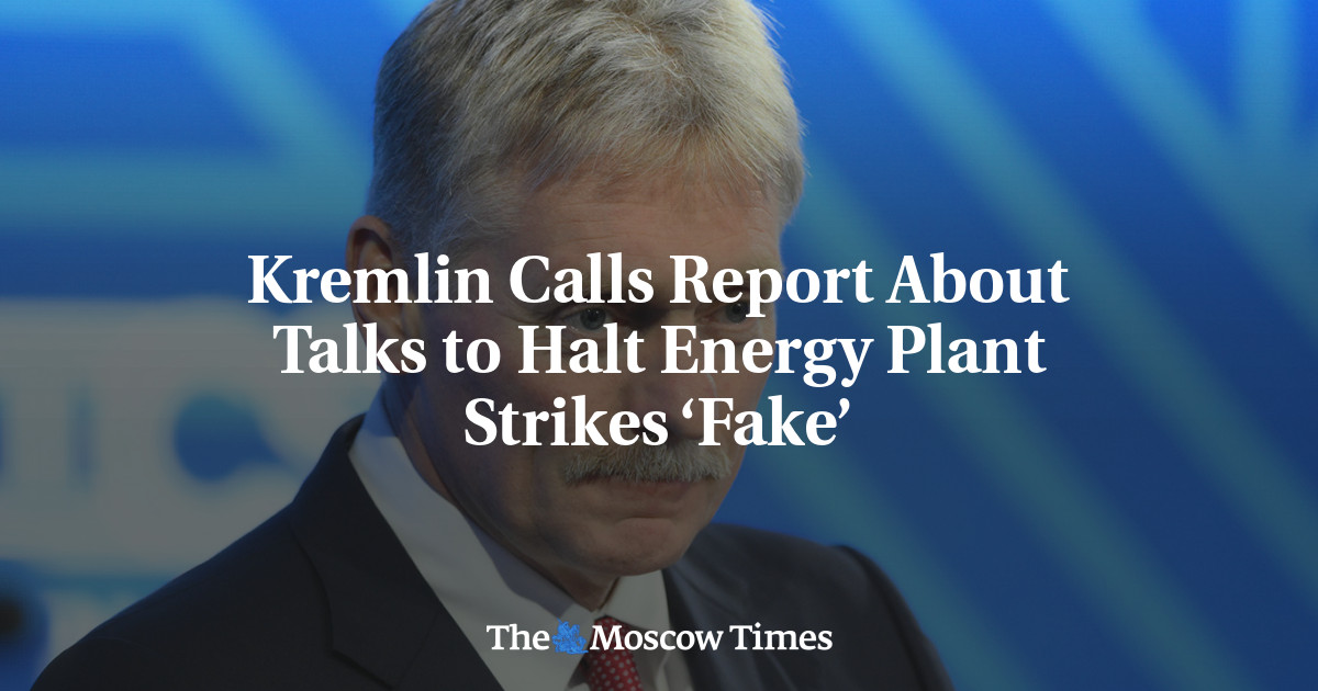 Kremlin Calls Report About Talks to Halt Energy Plant Strikes ‘Fake’ – The Moscow Times