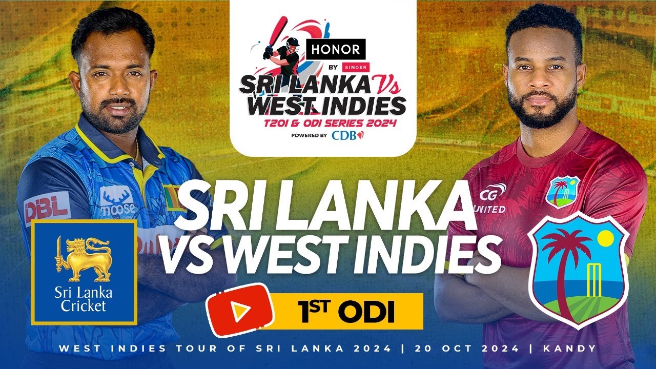 🔴 LIVE | 1st ODI | West Indies tour of Sri Lanka 2024