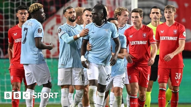 Lazio’s Loum Tchaouna taken off after being racially abused in Europa League win over Twente