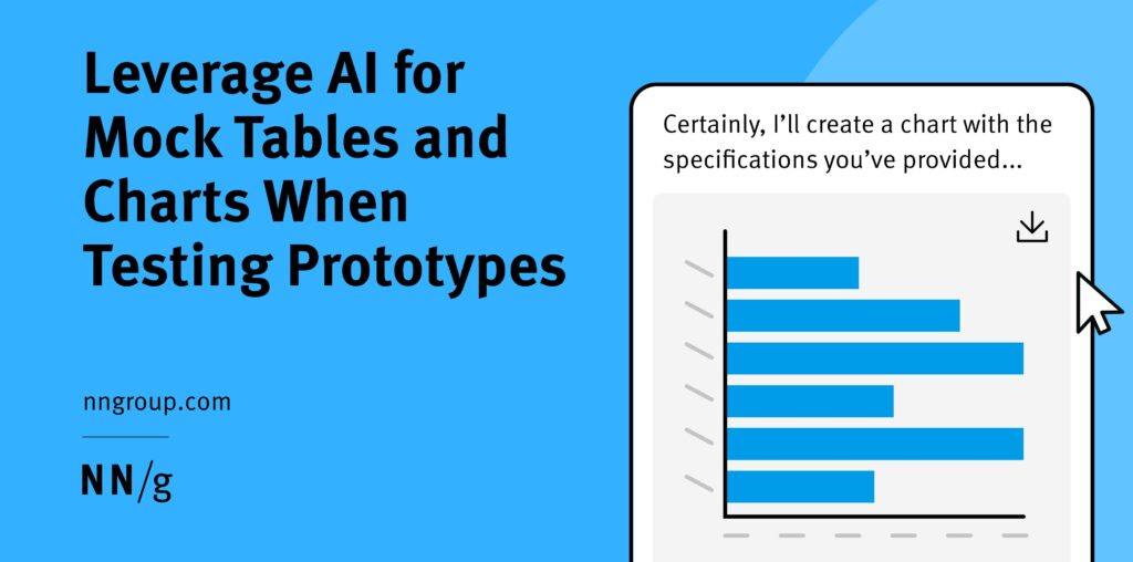 Leverage AI for Mock Tables and Charts When Testing Prototypes