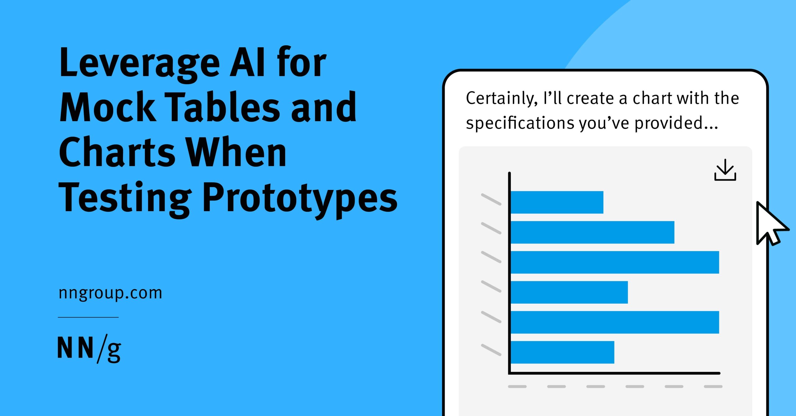 Leverage AI for Mock Tables and Charts When Testing Prototypes