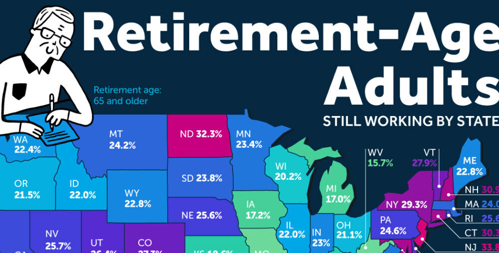 Mapped: Retirement-Age Workers by U.S. State