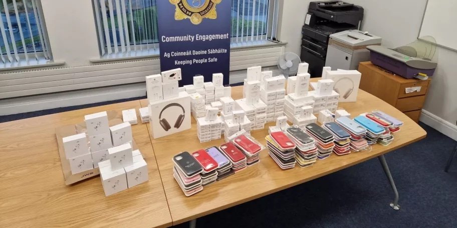 Massive seizure of fake Apple products in County Mayo, Ireland