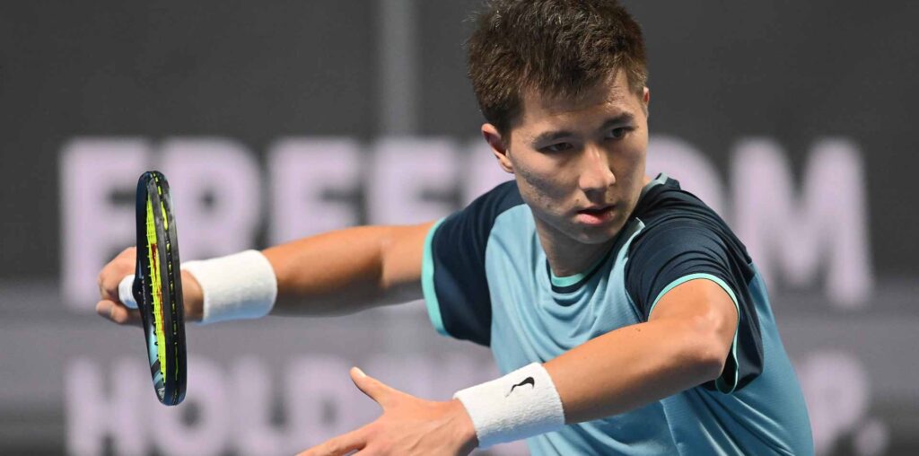 Beibit Zhukayev is pursuing his first ATP Tour title this week in Almaty.