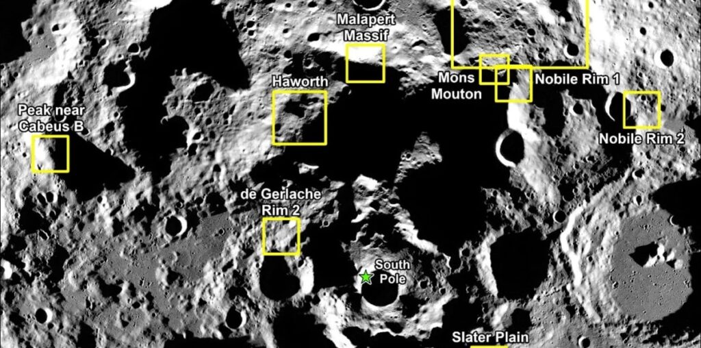 NASA Unveils Nine Potential Landing Regions for Artemis III Moon Mission