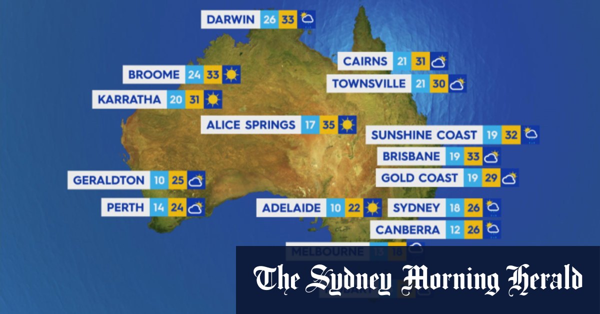 National weather forecast for Saturday October 19