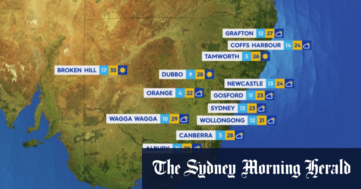 National weather forecast for Tuesday October 22