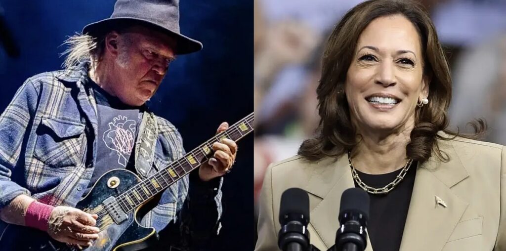 Neil Young Endorses Kamala Harris