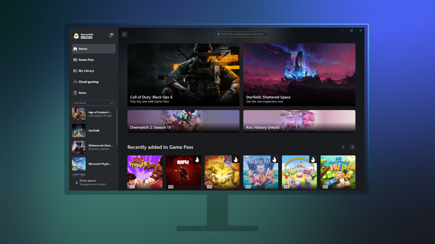 New Home Experience in the Xbox App on Windows Is Available for Xbox Insiders – Xbox Wire