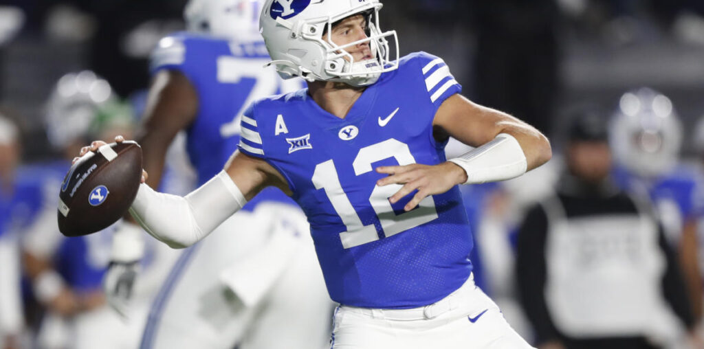 No. 13 BYU stays undefeated, improves to 7-0 with last-minute, 38-35 win over Oklahoma State