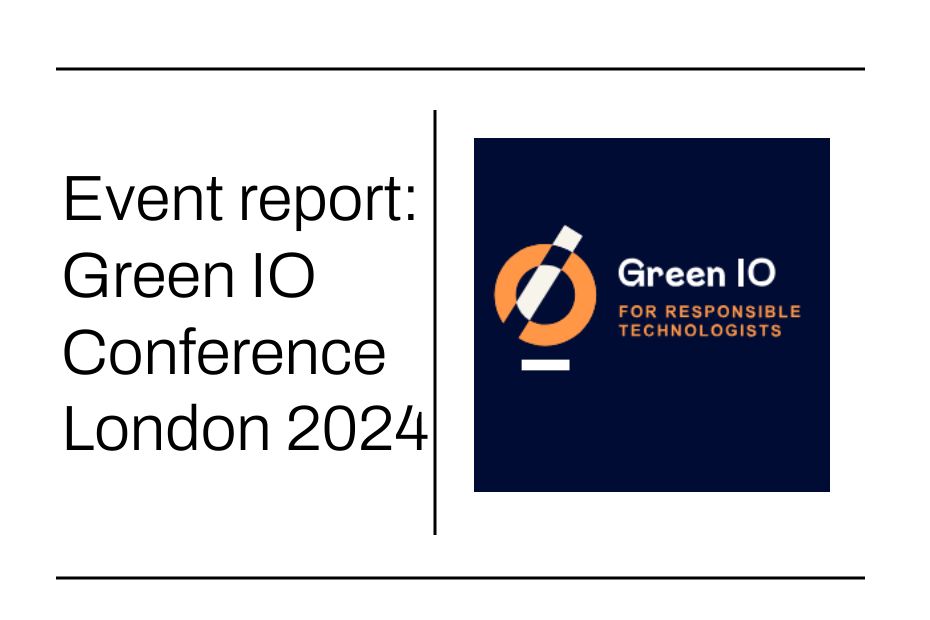 Notes from Green Io London – Green Web Foundation