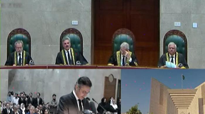 Outgoing CJP Qazi Faez Isa addresses farewell reference at Supreme Court