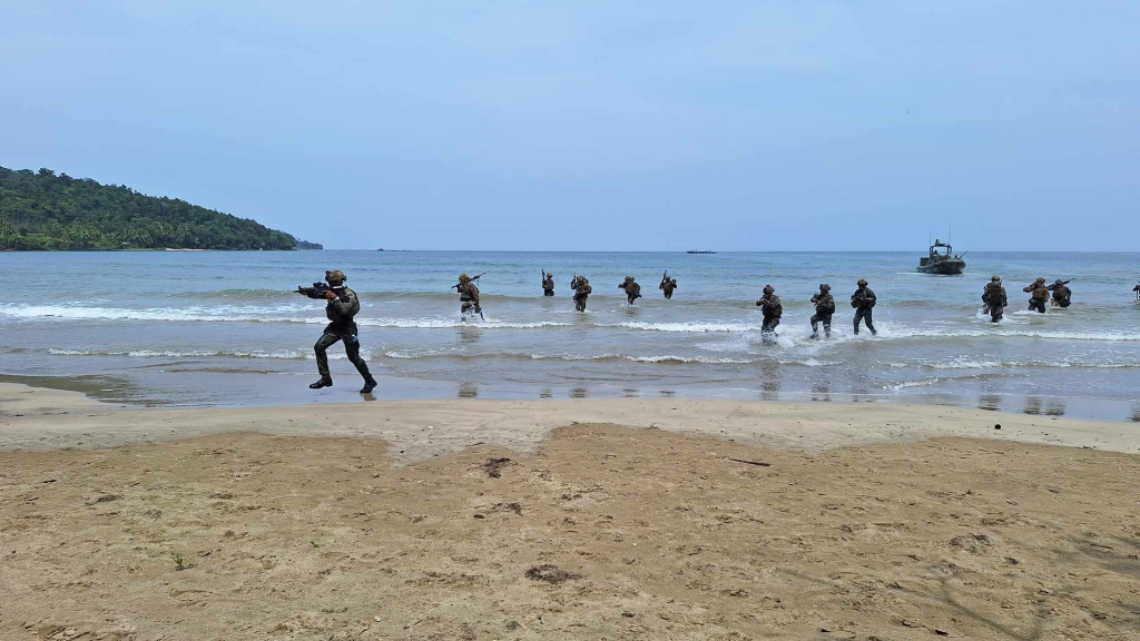 PH, U.S. Marines team up for amphibious landing drill in Palawan