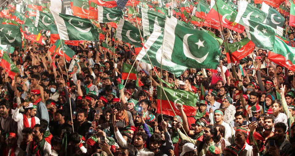 a view of a pti rally held in lahore photo express