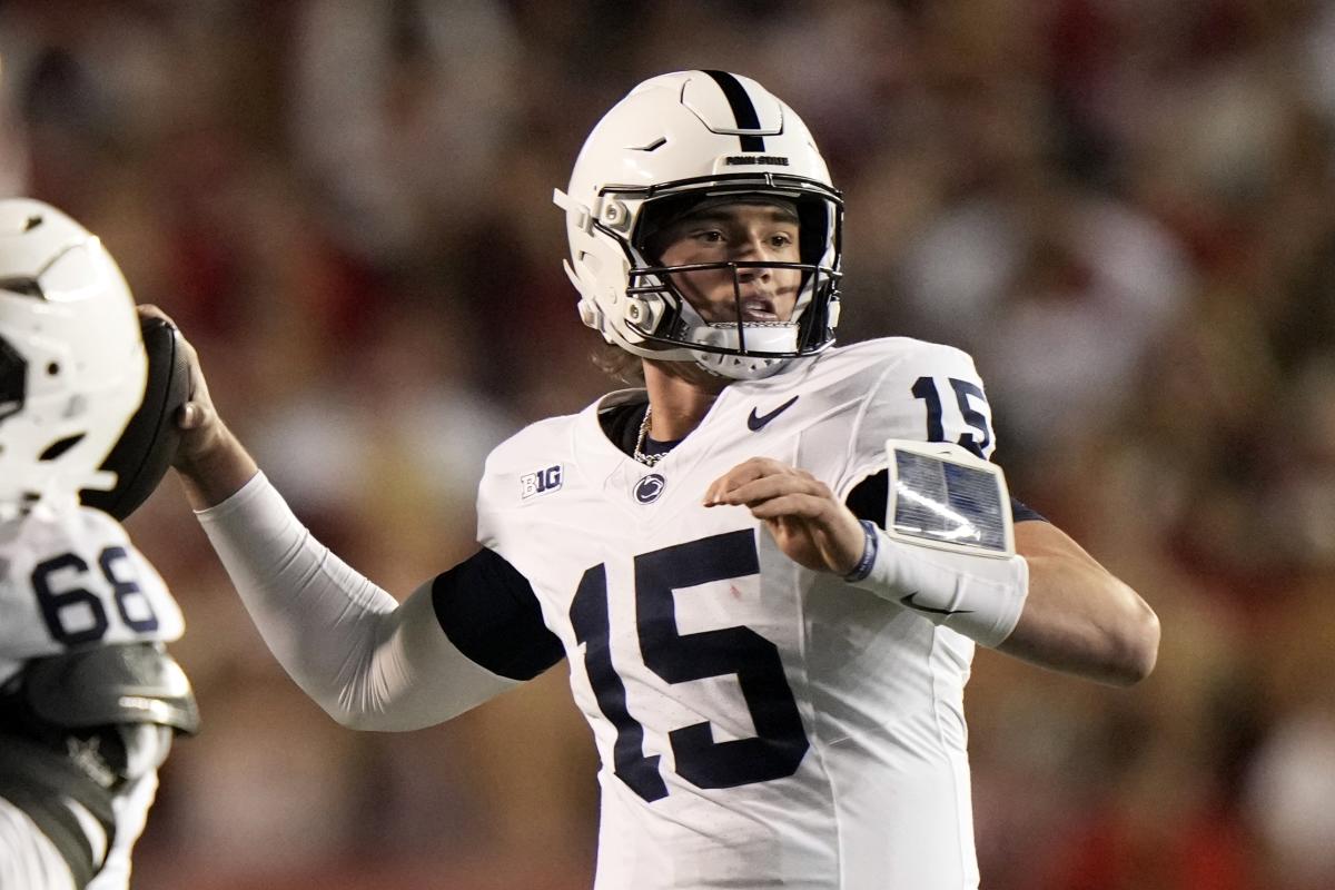 Penn State’s James Franklin: QB Drew Allar might be gametime decision vs. No. 4 Ohio State on Saturday