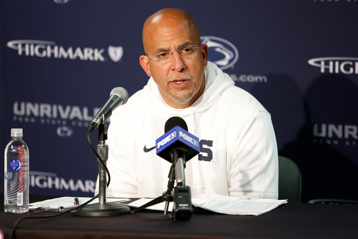 Penn State’s James Franklin apologizes for walking away from media members who asked about rape charges against ex-players