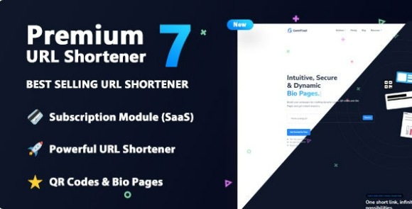 Premium URL Shortener v7.5.1 Nulled – Link Shortener, Bio Pages & QR Codes