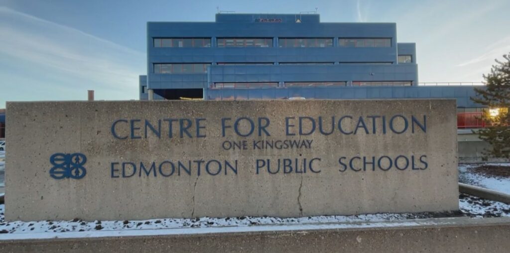 Lettering for Edmonton Public Schools Centre for Education