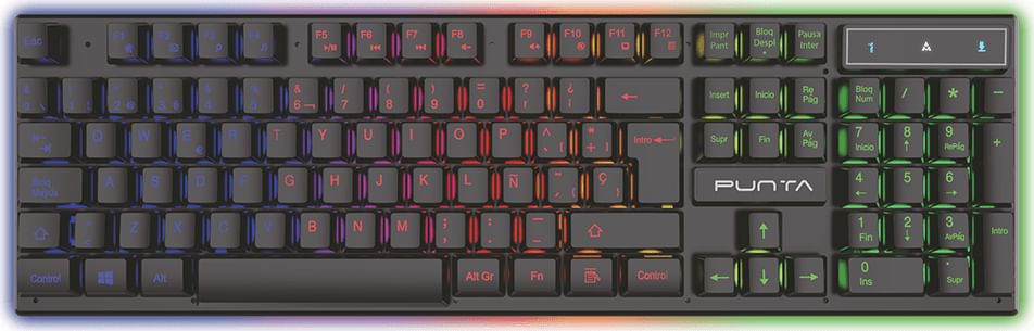 Punta Rainbow RGB Wired Gaming Keyboard