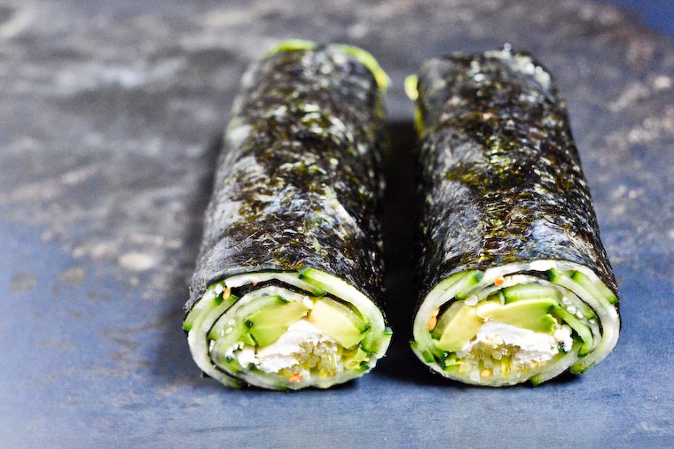 Quick Nori Roll with Cucumber and Avocado Recipe | Chocolate & Zucchini