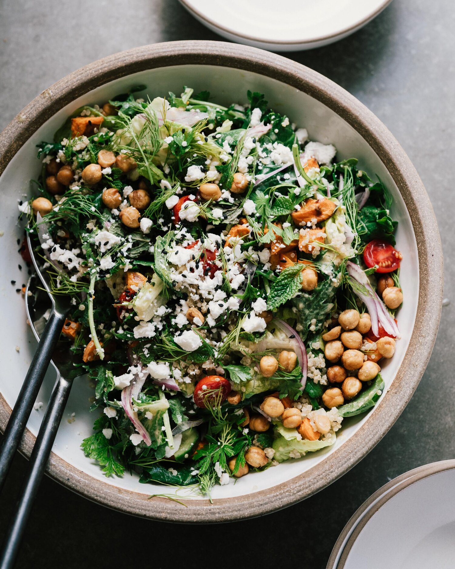 Quinoa & Sweet Potato Salad w/ Turmeric Tahini Dressing — Sprouted Kitchen