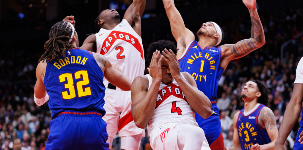 Raptors' Scottie Barnes out for at least 3 weeks with orbital fracture after being hit by Nikola Jokić