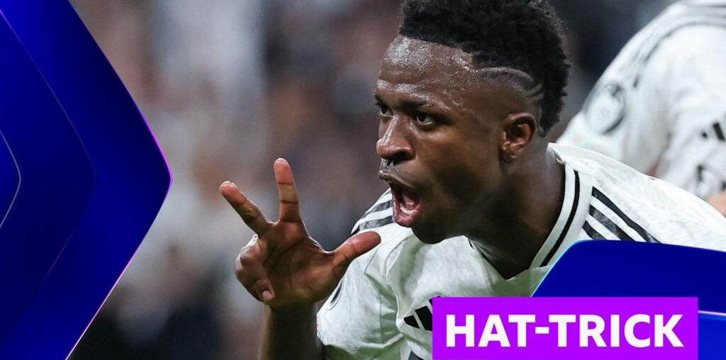 Real Madrid 5-2 Borussia Dortmund: Vinicius Jr's hat-trick blows Dortmund away