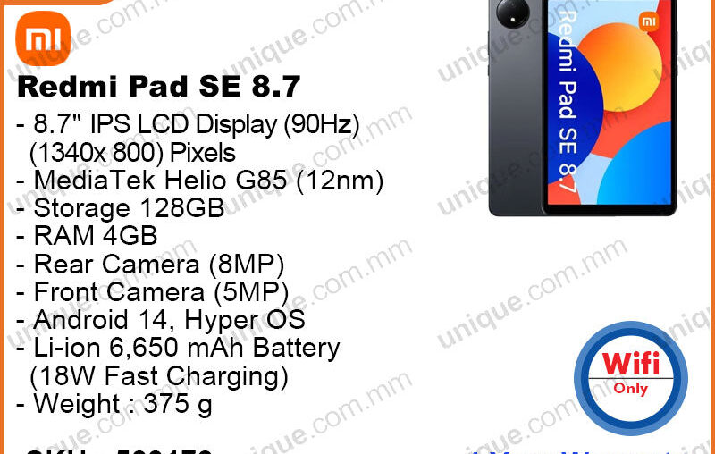 Redmi Pad SE 8.7"4GB,128GB Wifi