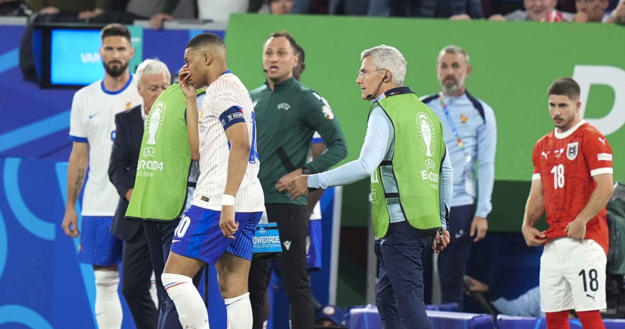 Report: France’s Kylian Mbappé out for Euro 2024 Match vs. Netherlands After Injury